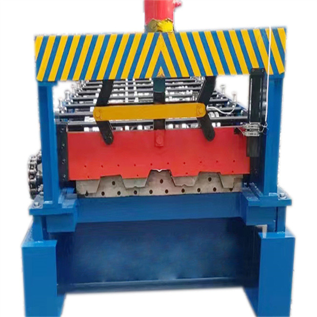 5kw Zemin Decking Rulo Şekillendirme Makinesi 10-15m / dak Çatı Kaplama Metal Şekillendirme Makinesi