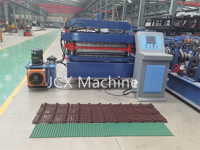 Standart Çözüm için Düşük Gürültülü Çift Rulo Şekillendirme Makinesi 8-12m / Dak