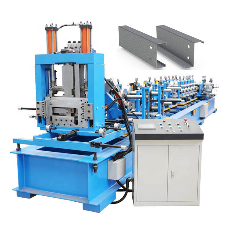 G350 G550 2.4mm Tam Sert Çelik Galvanizli Çelik Profil C/Z Aşık Rulo Şekillendirme Makinesi